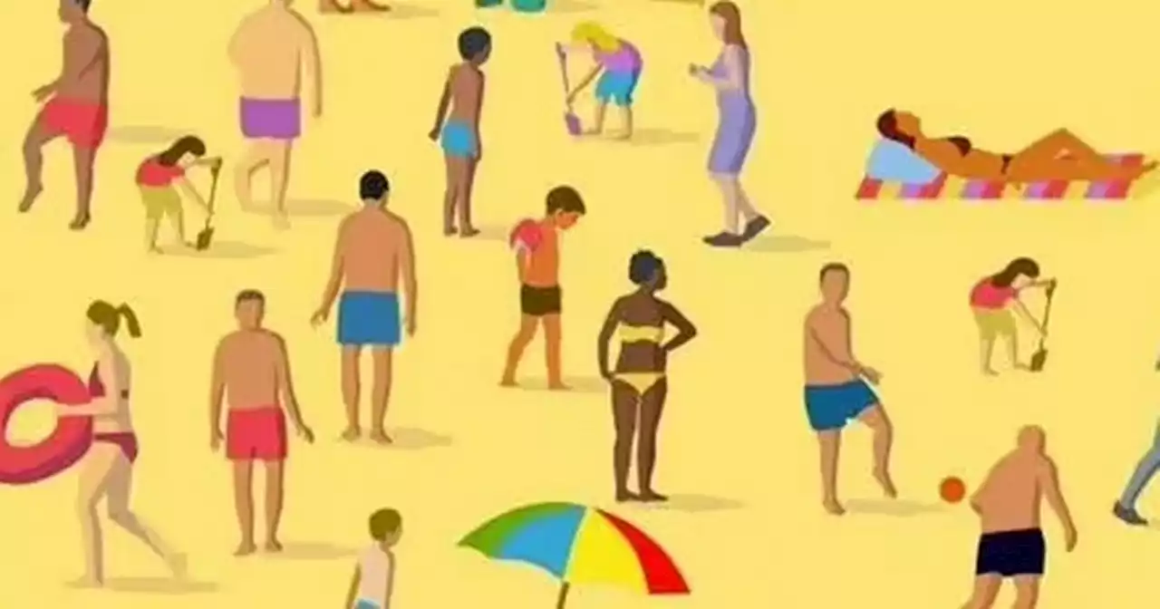 Beach brainteaser requires 'best eyesight' to spot sun worshiper with ice cream