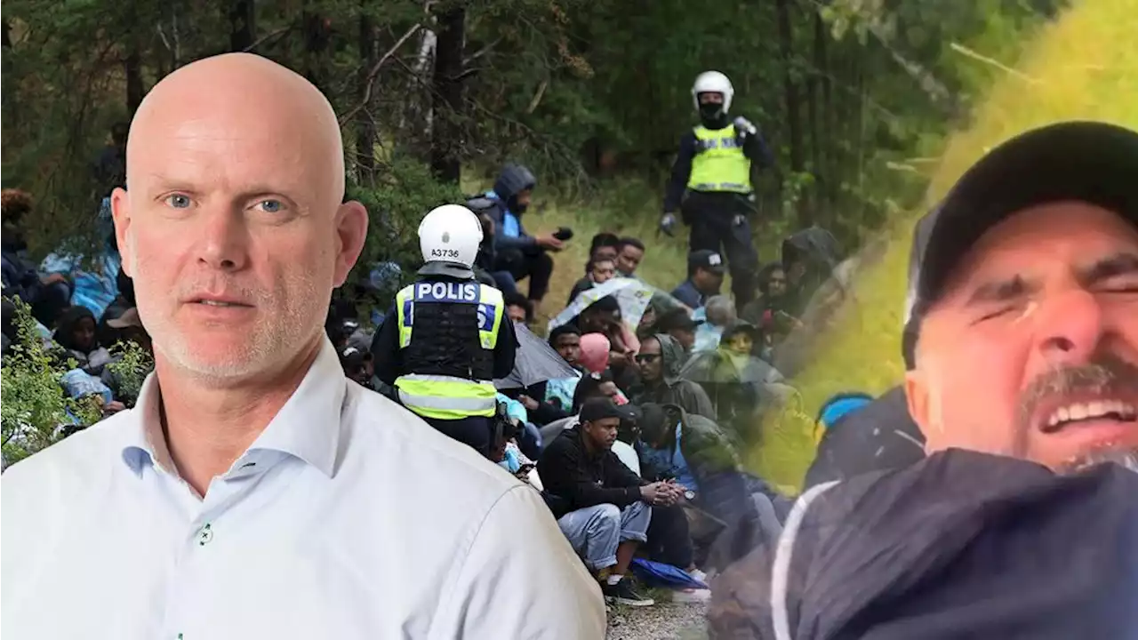 Polisen om sprayade journalisten: ”Spring inte med de andra”