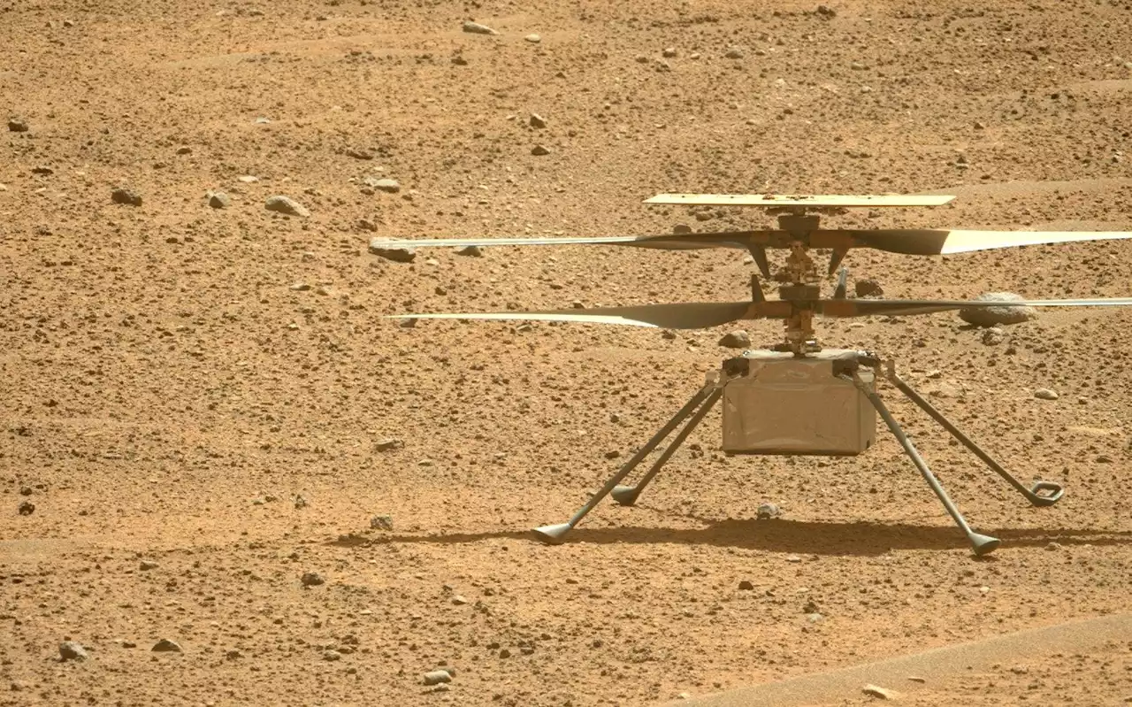 NASA Mars Rover Snaps Rare Ingenuity Helicopter Glamour Shot