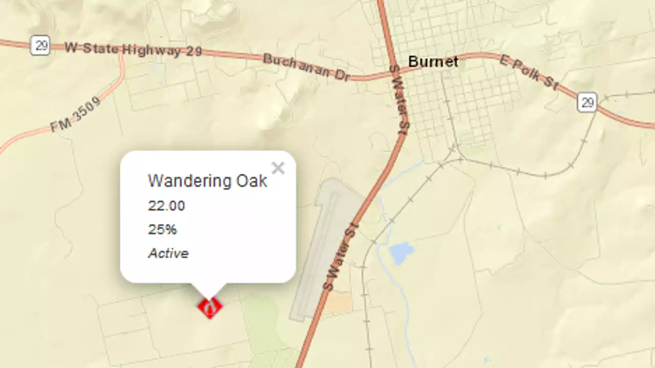 Wandering Oak Fire: Burnet County wildfire burns 22 acres