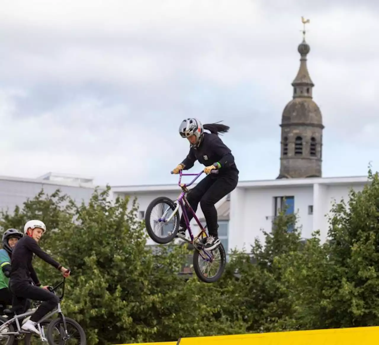 Incredible image show Glasgow Green 'transformed' into BMX Freestyle Park for UCI