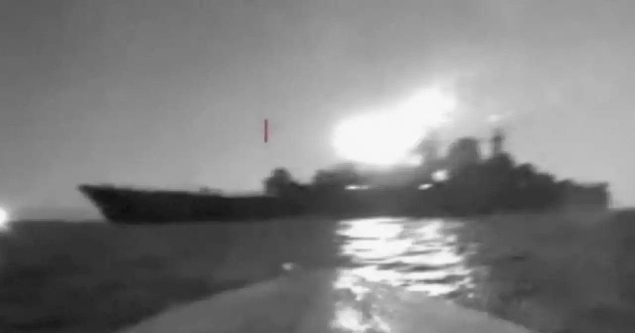 Ukrainian official says drone strike hit naval ship in Russian port