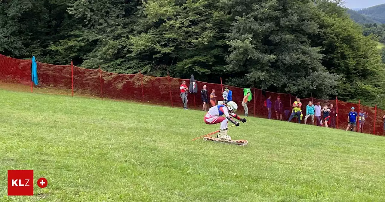 Gras-Ski-WM der Junioren - Skifahren im Sommer: Mit &quot;Vollgras&quot; auf den Stockerlplatz