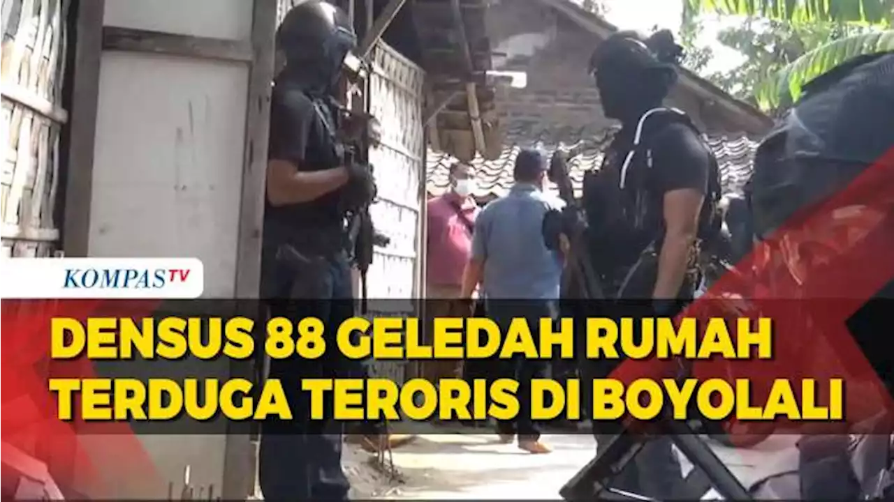 Densus 88 Geledah Rumah Terduga Teroris Di Boyolali