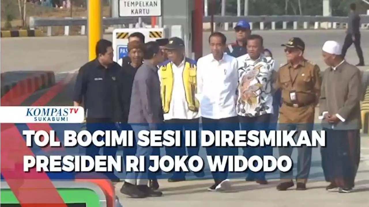 Tol Bocimi Sesi II Diresmikan Presiden RI Joko Widodo