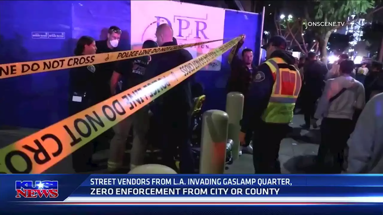 Street vendors from LA invade Gaslamp Quarter, no enforcement from City of San Diego -