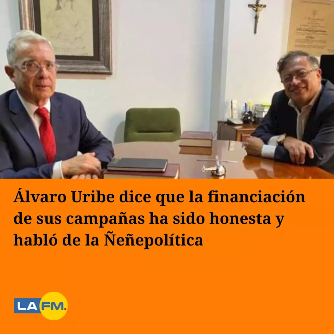 Álvaro Uribe dice que la financiación de sus campañas ha sido honesta y habló de la Ñeñepolítica