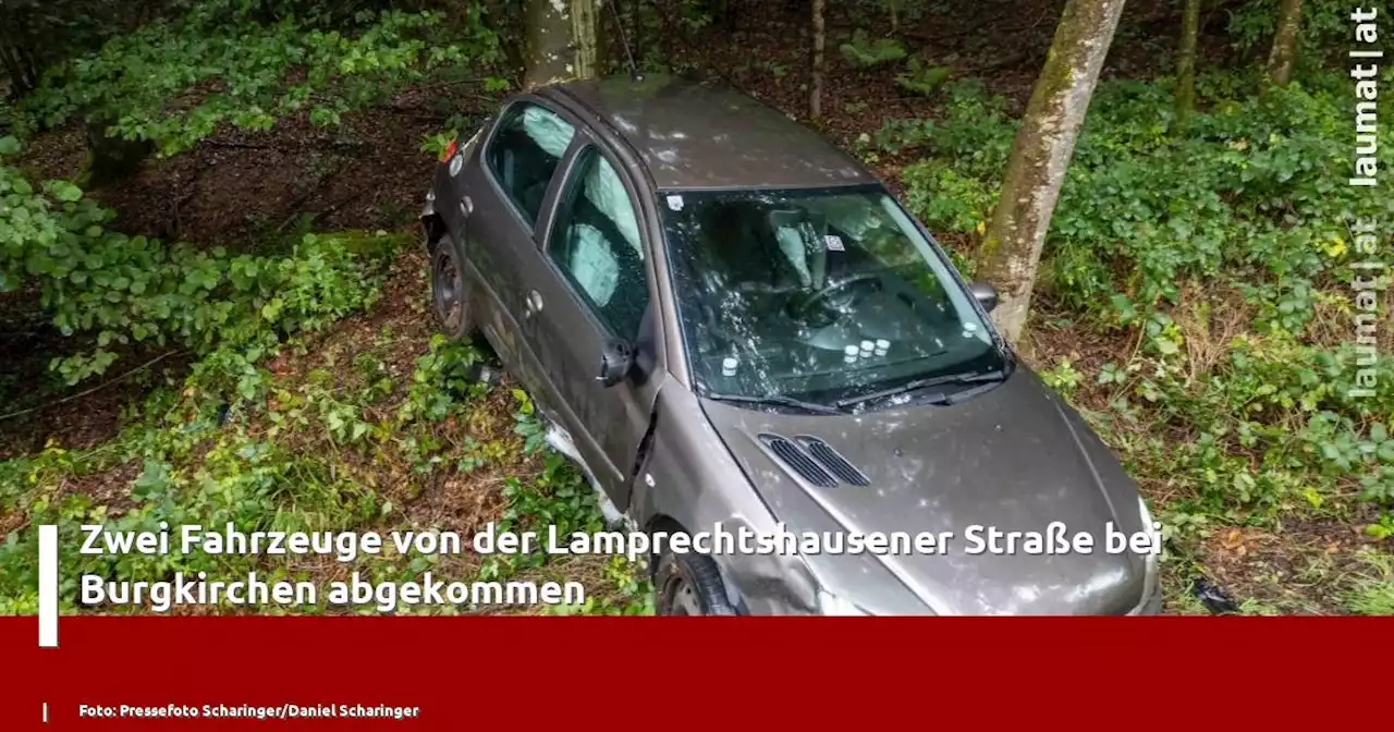 Zwei Fahrzeuge von der Lamprechtshausener Straße bei Burgkirchen abgekommen | laumat|at