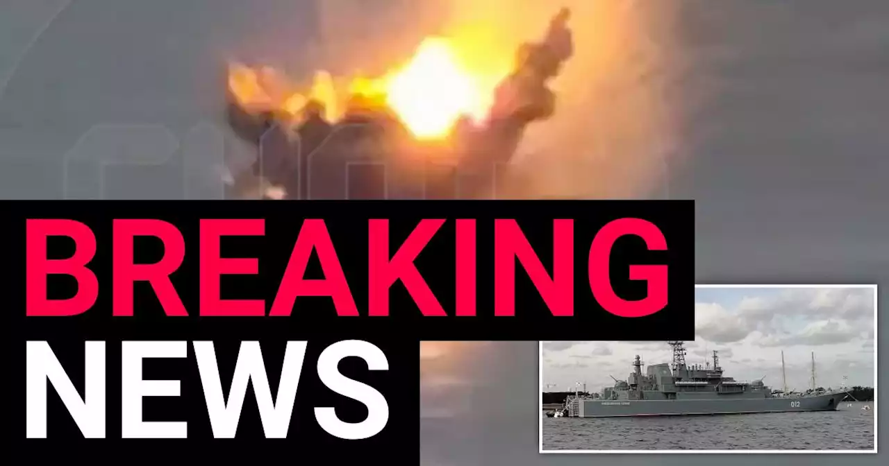 Russian navy ship capsizes after Ukraine launches audacious drone attack on port