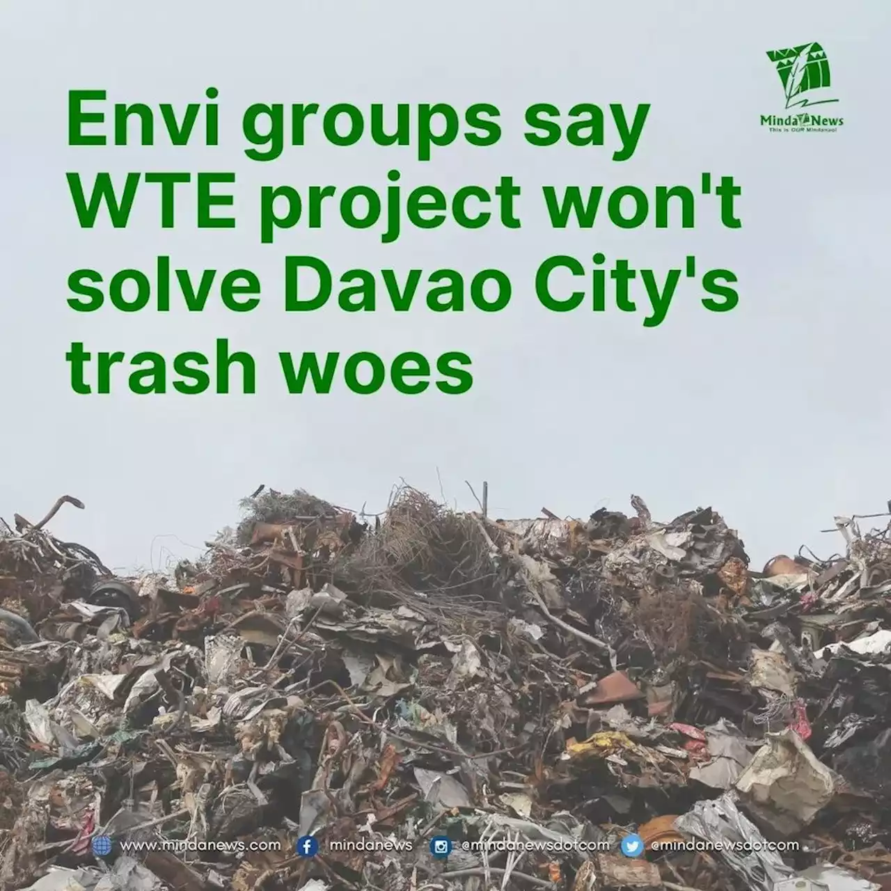 WTE facility won’t solve Davao’s solid waste problem - environmental groups