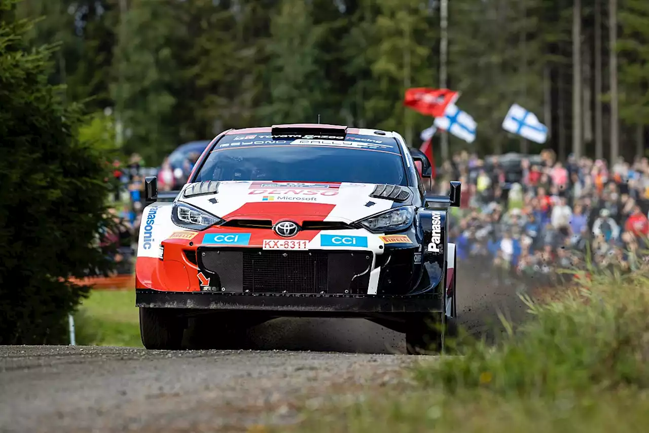 Rovanpera rolls out of WRC Rally Finland lead