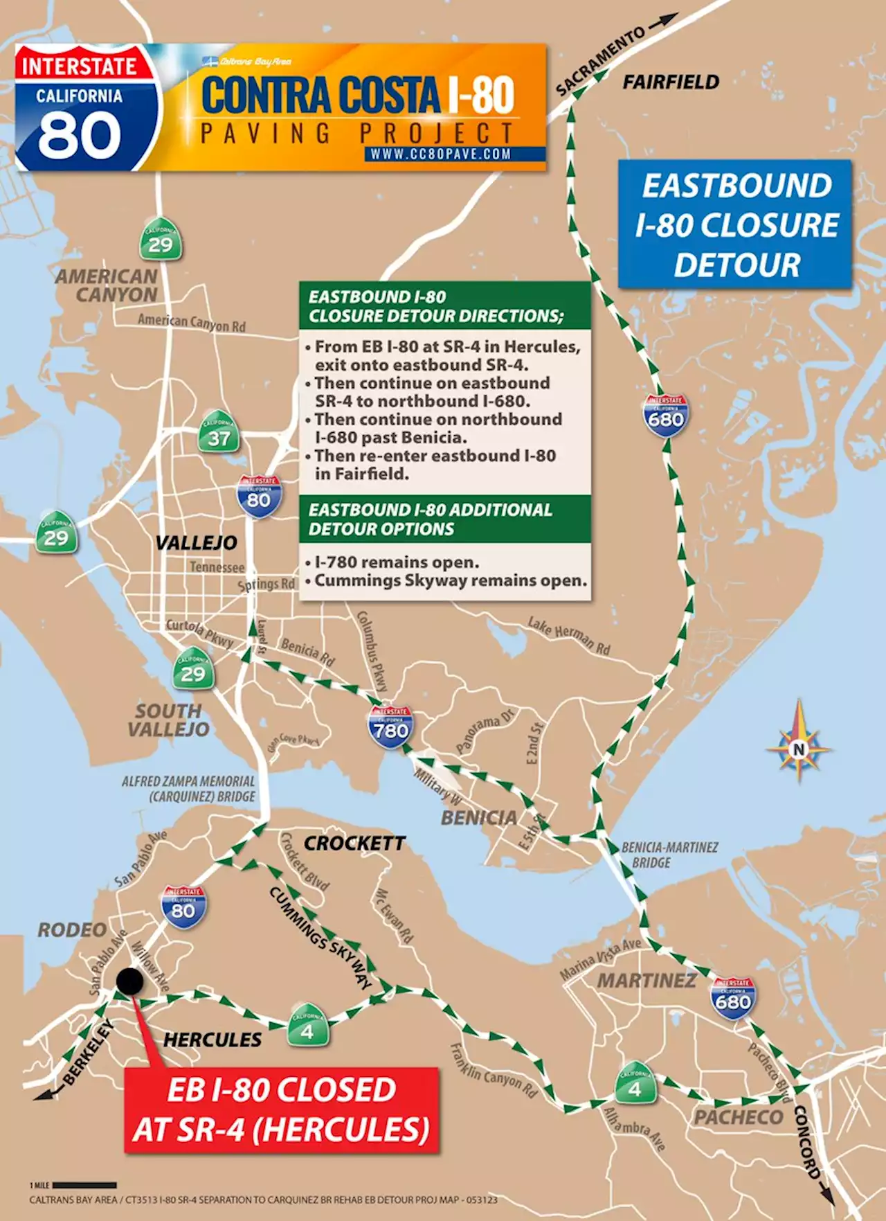 I-80 in East Bay closed this weekend for repaving