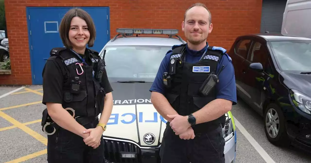 Officers arrest two men as they work to make town safer