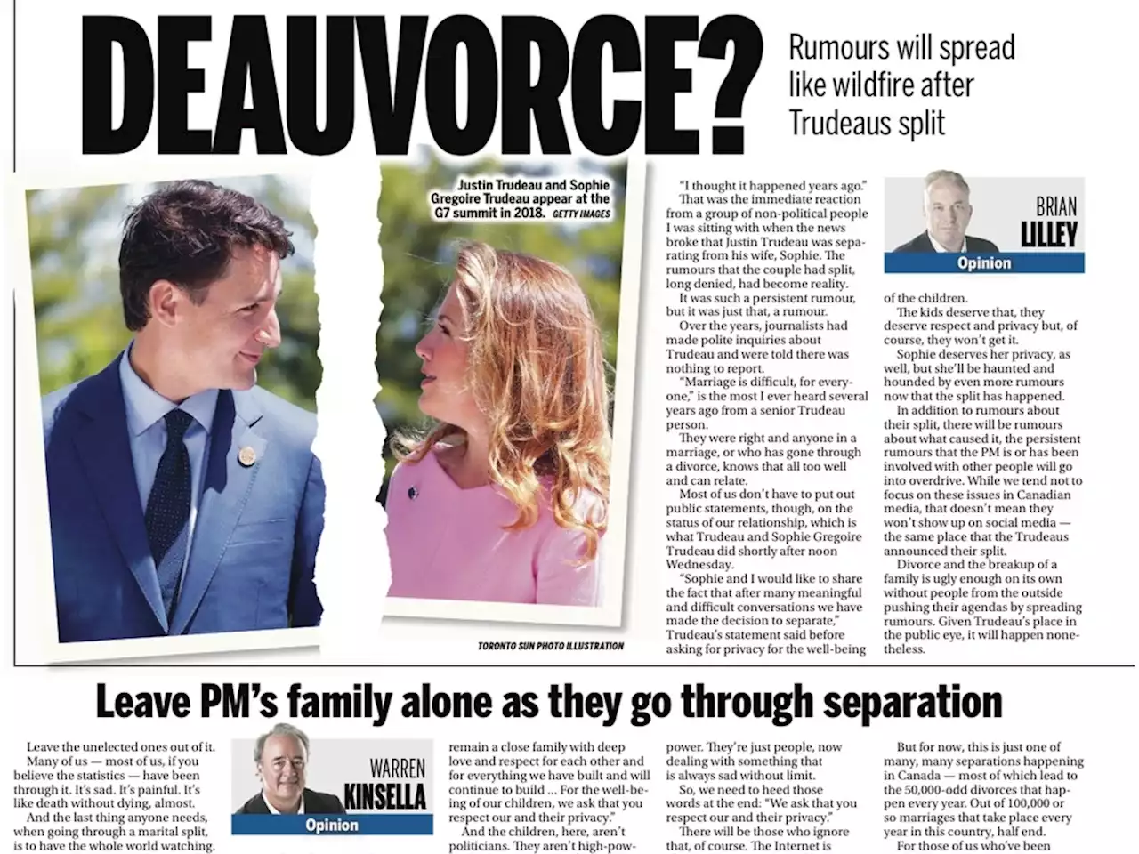 BATRA’S BURNING QUESTIONS: Reflecting on Prime Minister Justin Trudeau's divorce