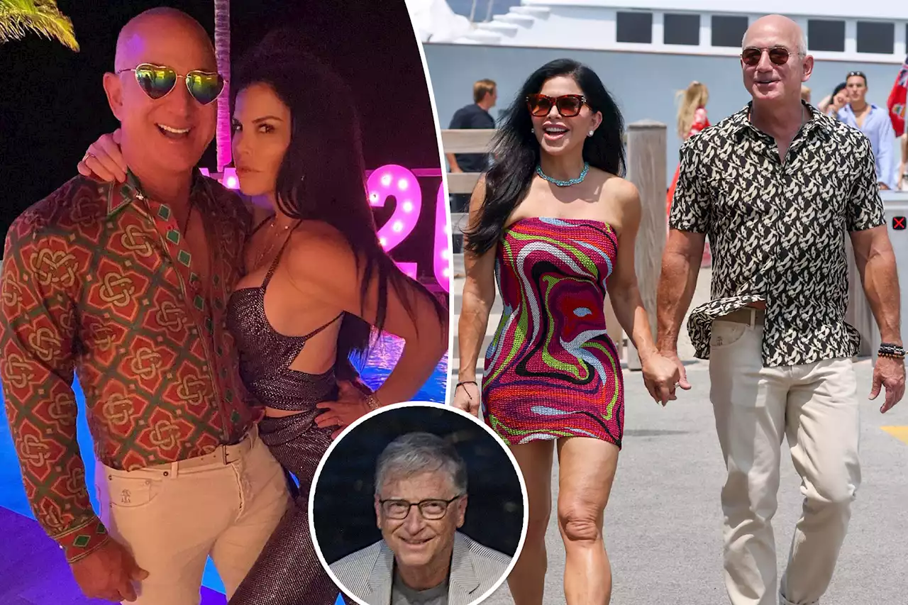 Jeff Bezos, fiancée Lauren Sánchez have star-studded engagement party on his $500M yacht