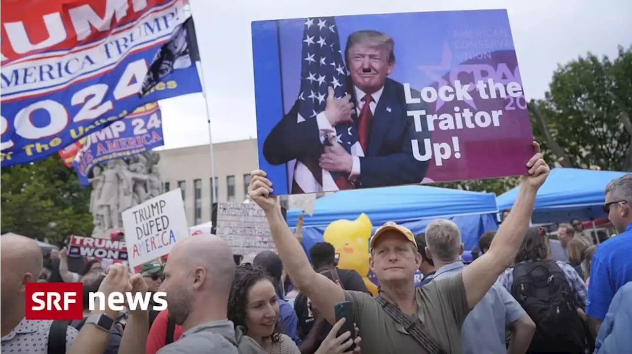 Gerichtstermin in Washington - Hunderte wollten bei Anklage gegen Trump dabei sein