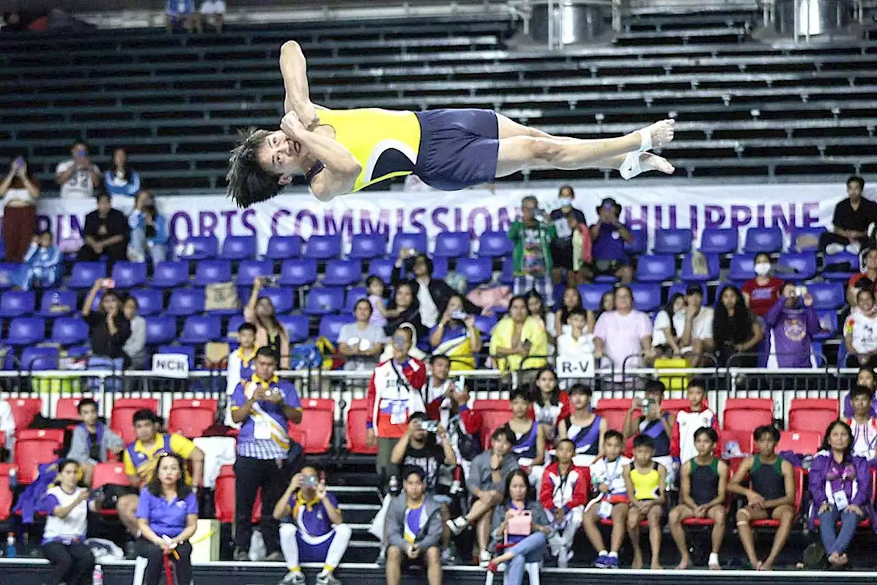 Yulo scores golden sweep in Palaro gymnastics