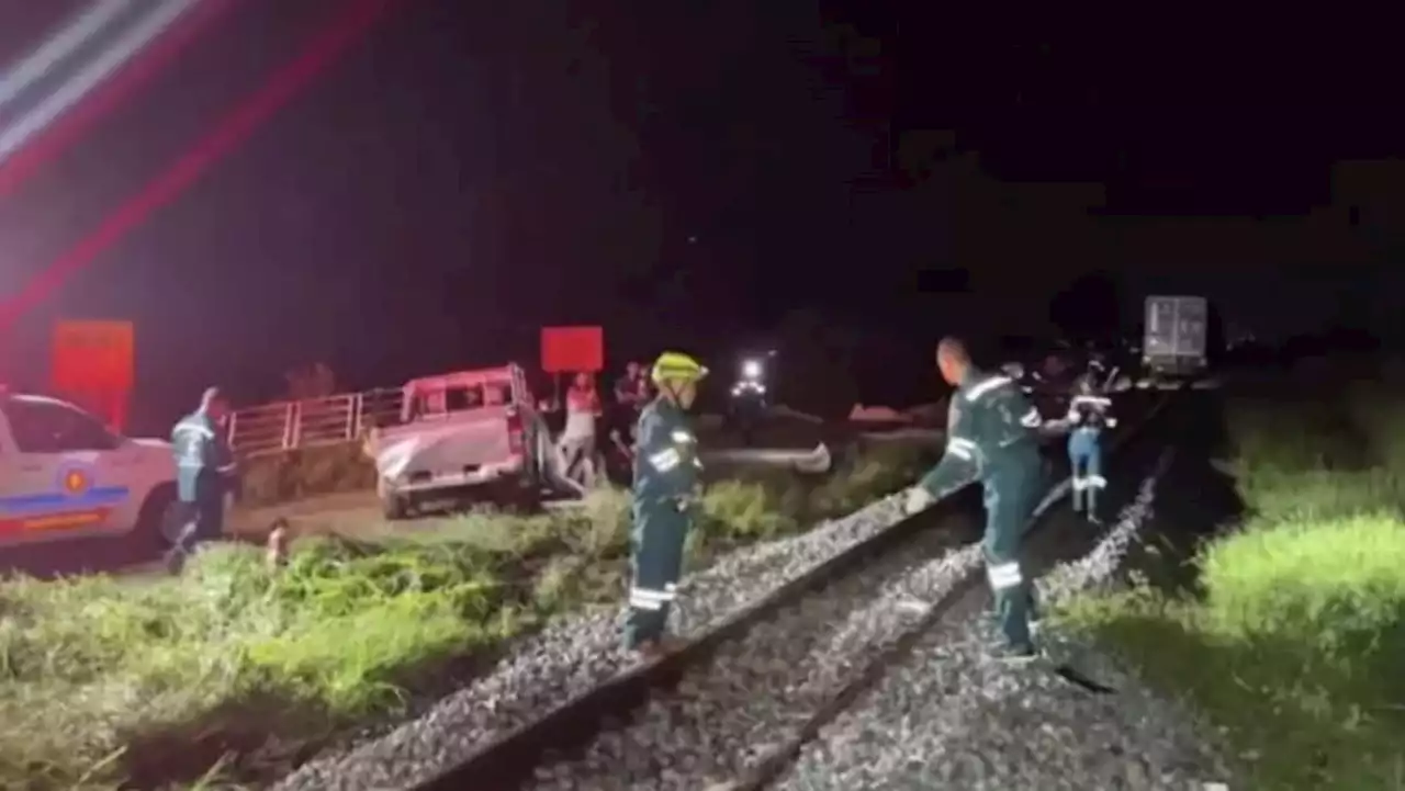 Thai freight train hits truck, killing 8