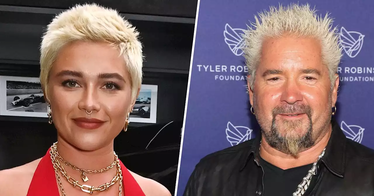 Florence Pugh compares her haircut to Guy Fieri's signature look