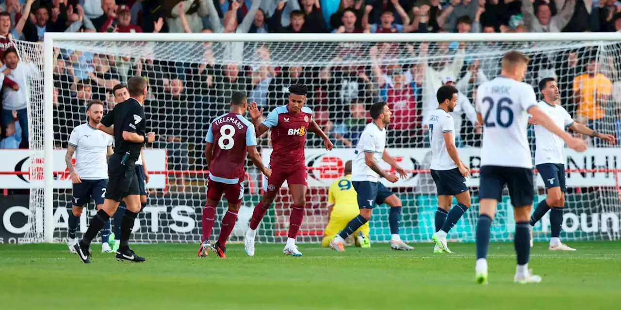 Lazio battuta 3-0 dall'Aston Villa: prima sconfitta estiva per Sarri