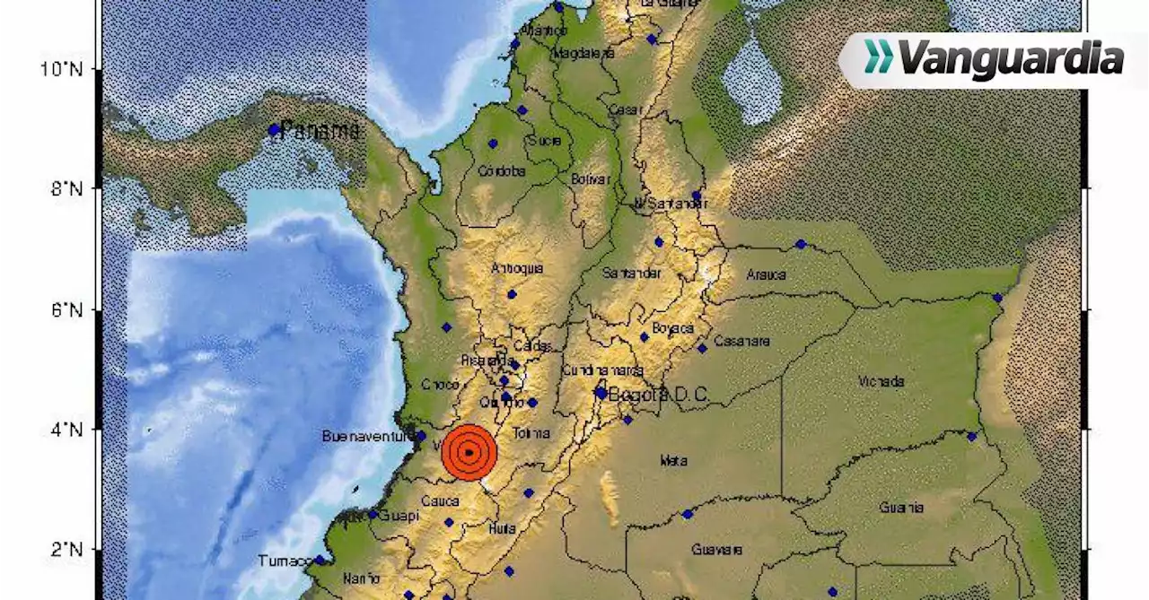 Sismo de 4.7 sacudió a Colombia en la tarde de este jueves