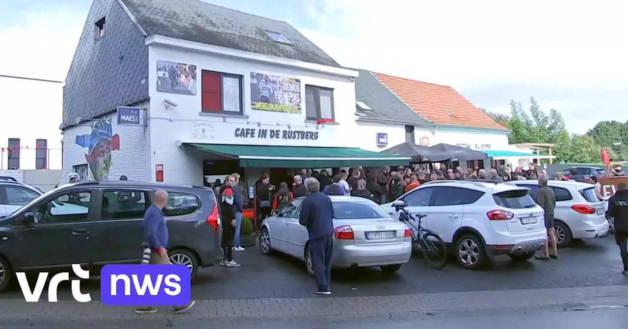 Supporterscafé van Remco Evenepoel in Schepdaal zendt WK wielrennen opnieuw uit op een groot scherm