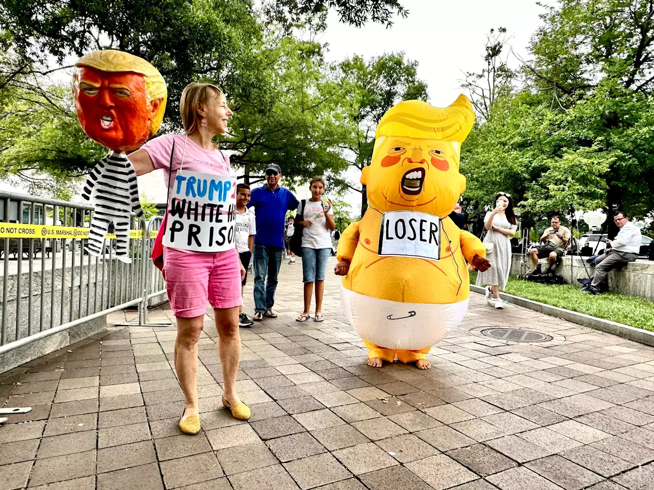 Trump’s Arraignment: the Scene Outside the DC Courthouse - Washingtonian