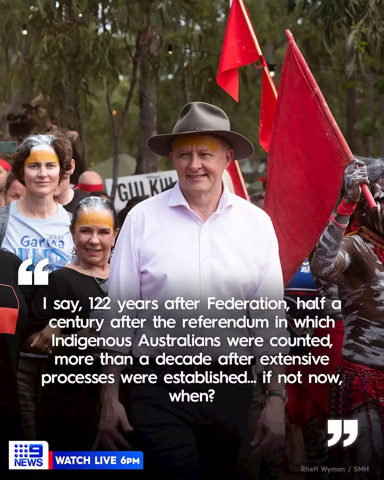 Albanese rallies Aussies to Yes cause at First Nations festival