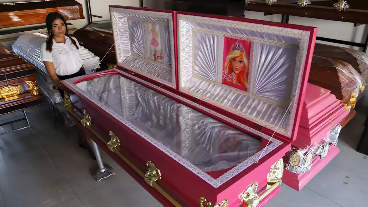 Barbie movie inspires El Salvadorian funeral home to offer pink coffins