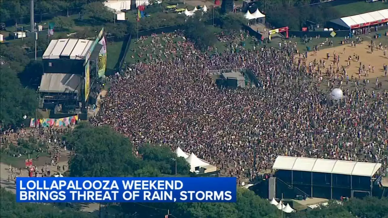 Lollapalooza 2023: Rain, severe weather threat for day 3 of music festival