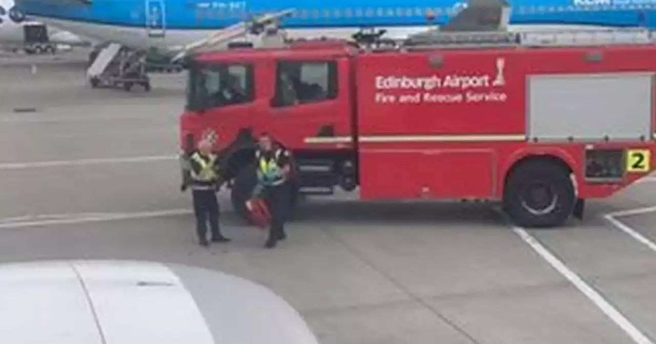 Passenger falls ill on flight as plane met by emergency crews in Edinburgh