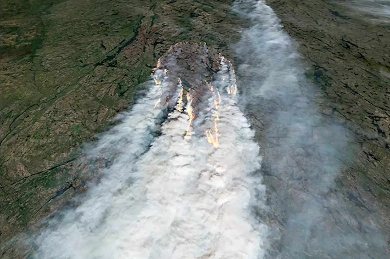 Striking Views From Space Reveal the Ferocity and Wide Scope of Canadian Wildfires