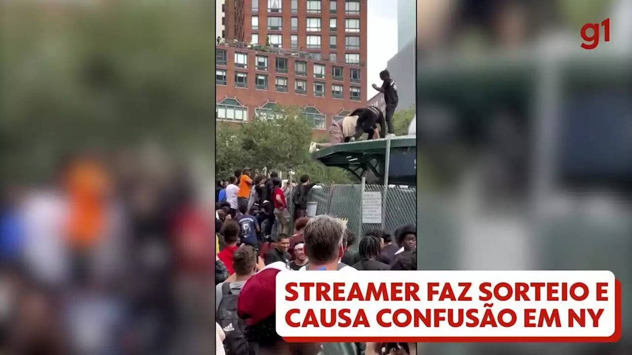 Streamer Kai Cenat é detido pela polícia de Nova York após tumulto em praça da cidade