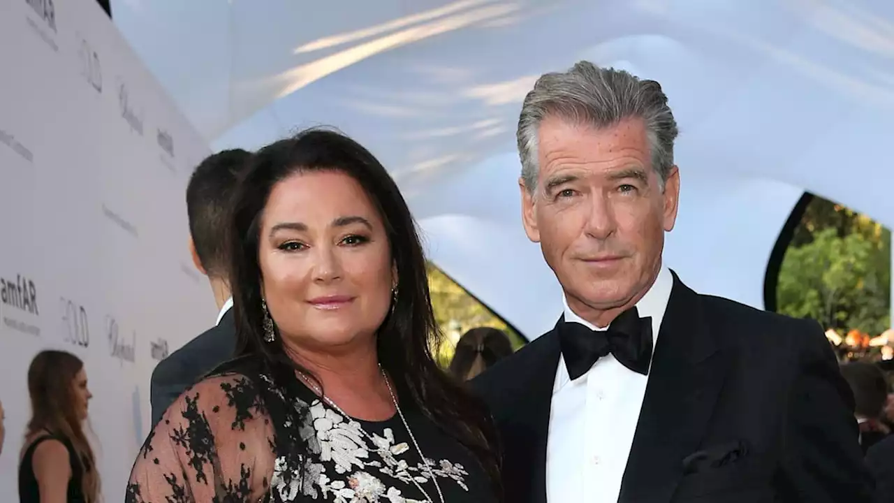 Pierce Brosnan's wife looks out-of-this-world in beautiful wedding photos as they celebrate anniversary