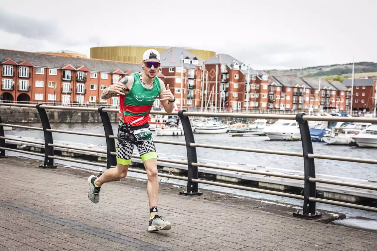 Barber completes Ironman Swansea 70.3 for Wales Air Ambulance