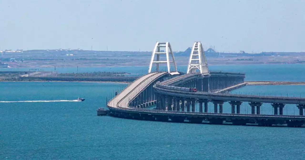 Russia reports explosions near Crimea bridge