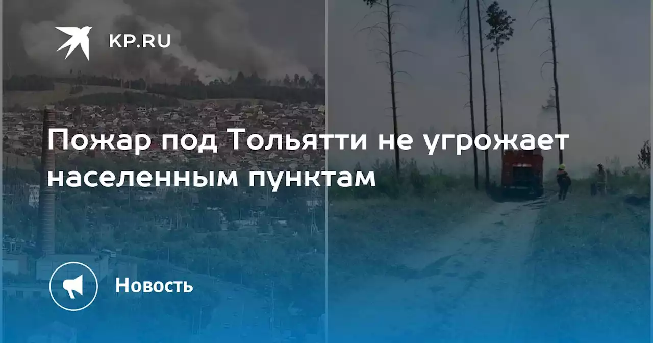 Пожар под Тольятти не угрожает населенным пунктам