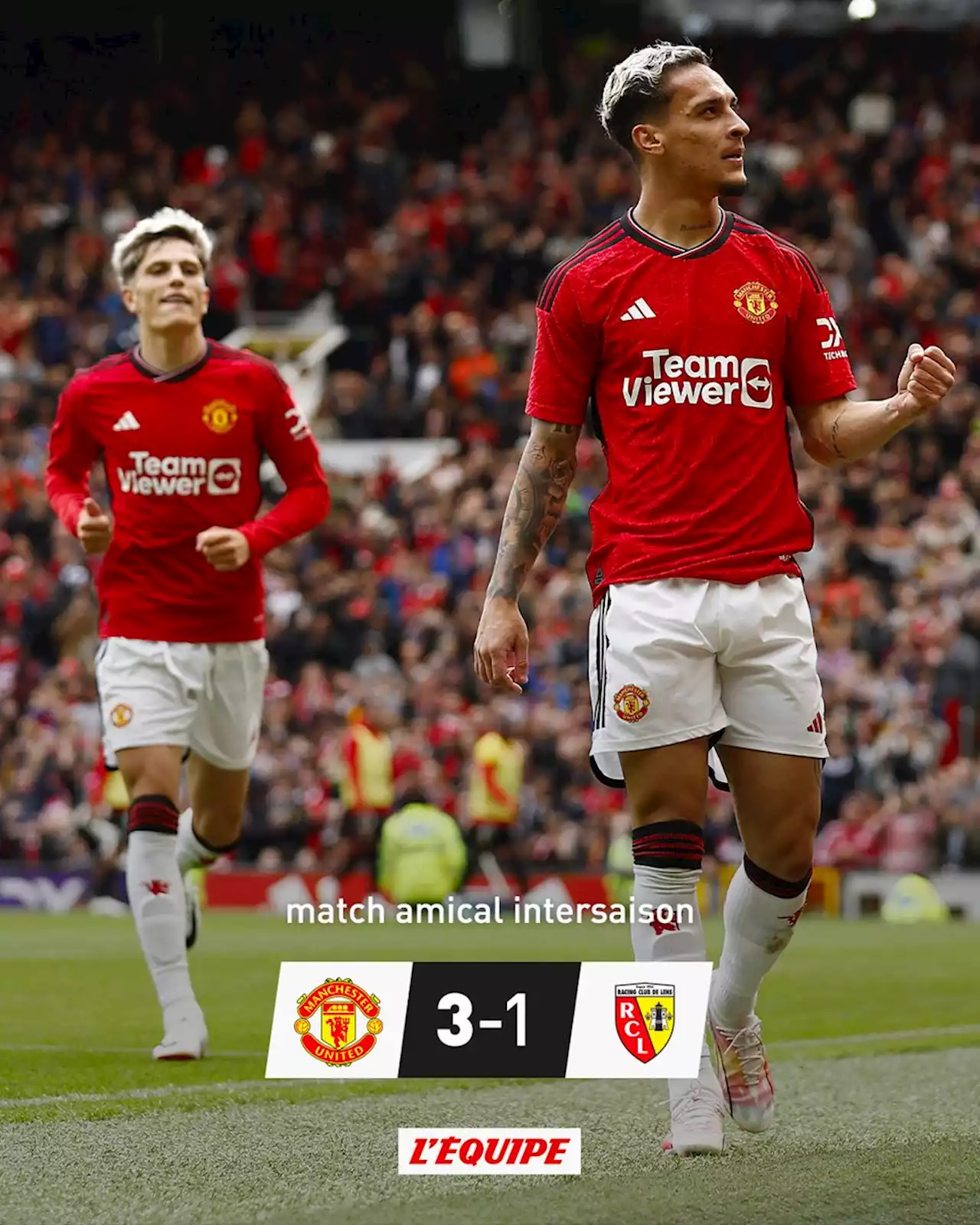 Manchester United 3-1 Lens, Matches amicaux L1 intersaison : résumé du match (05/08/2023)