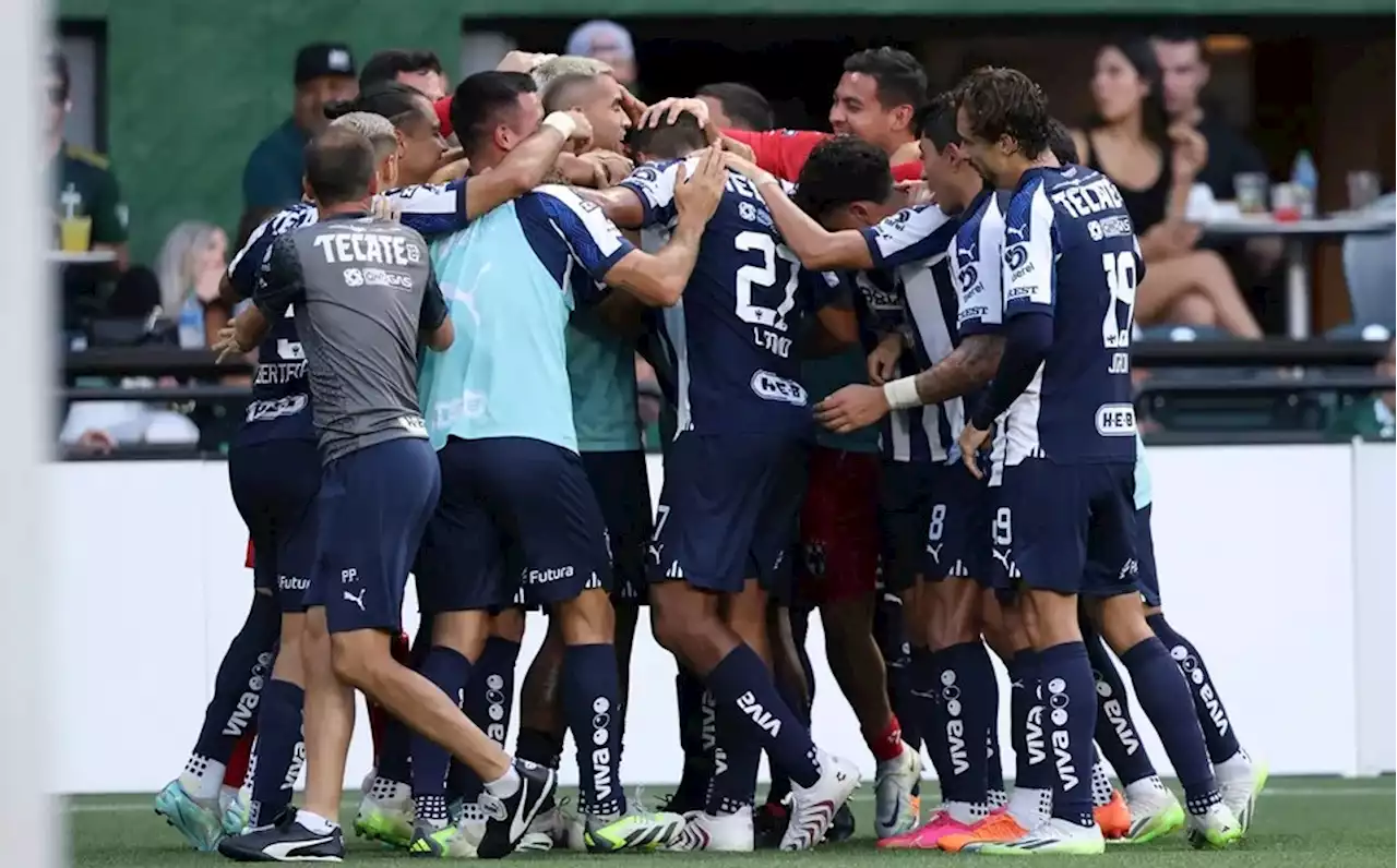 Maxi Meza abrió el marcador para el Monterrey ante Portland