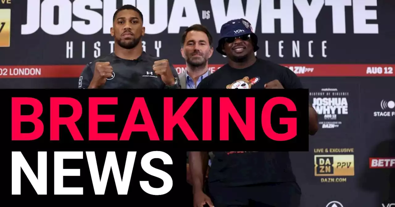 Anthony Joshua v Dillian Whyte called off after failed drugs test