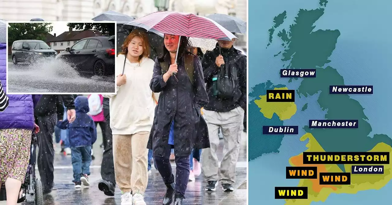 Met Office issues thunderstorms warning as 'atrocious' weather just gets worse