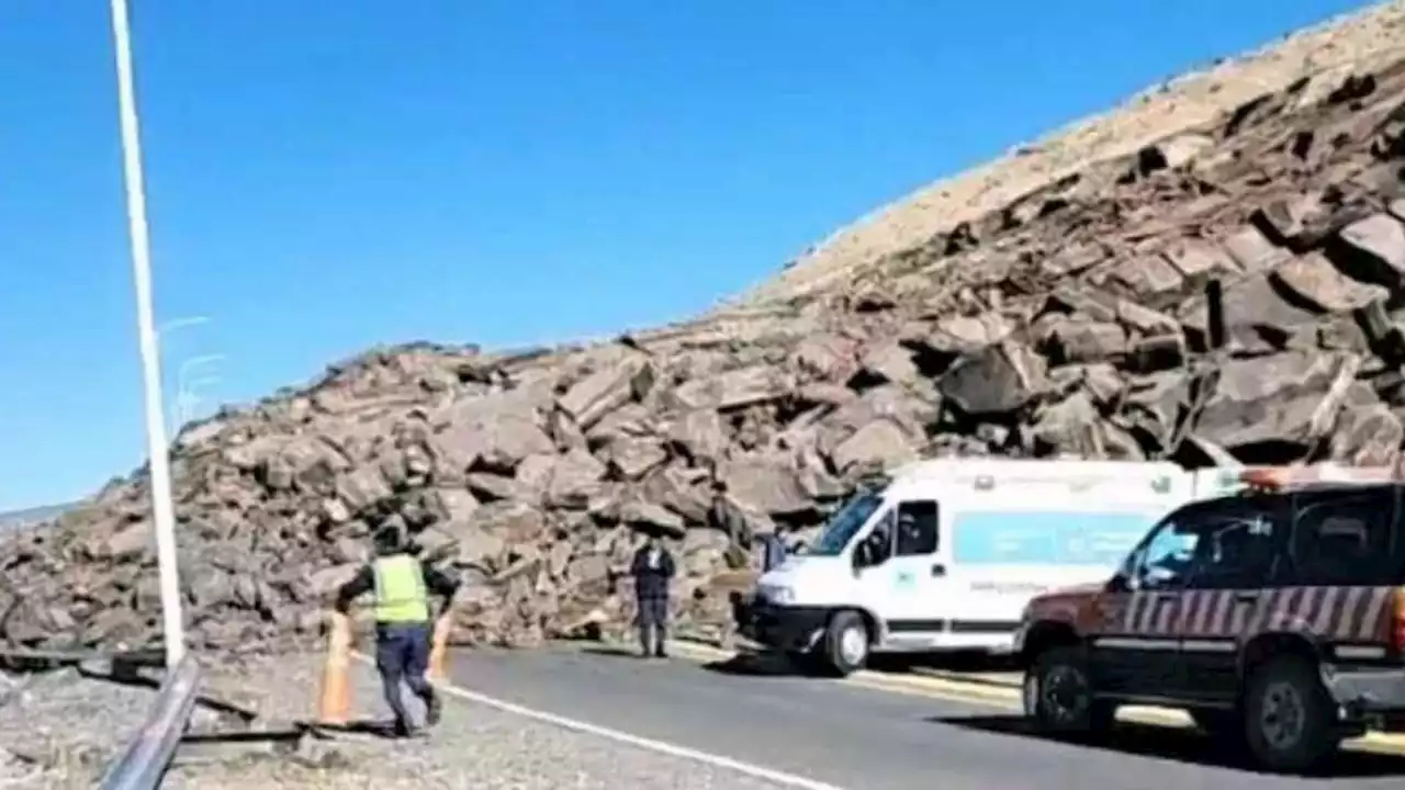 VIDEO: Dramáticas imágenes de los atrapados por el derrumbe de un cerro en Neuquén