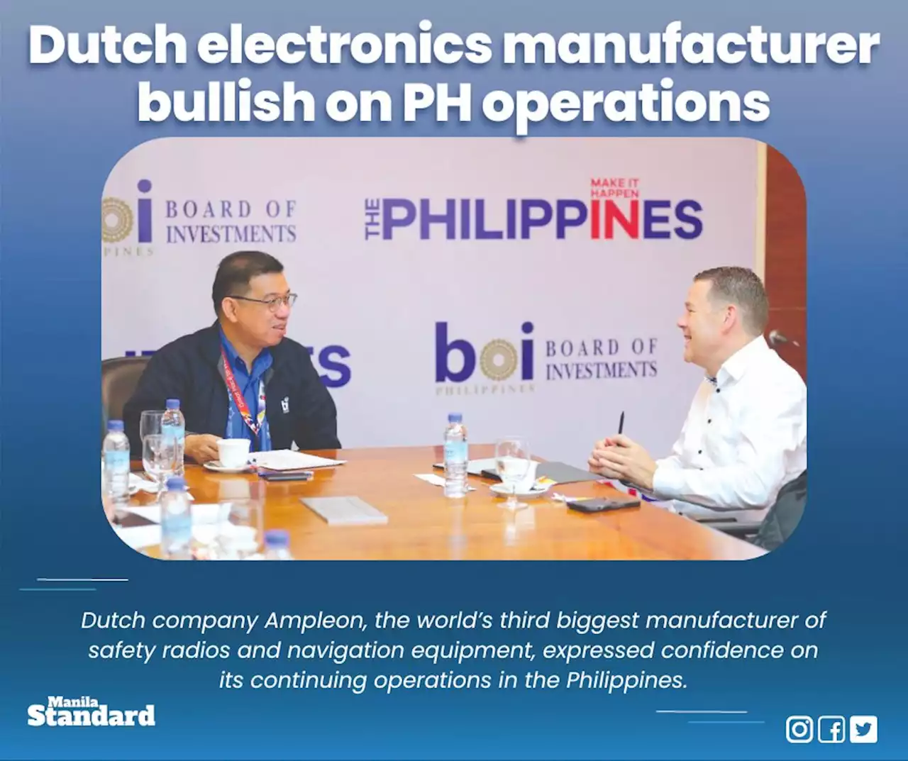 Dutch electronics manufacturer bullish on PH operations