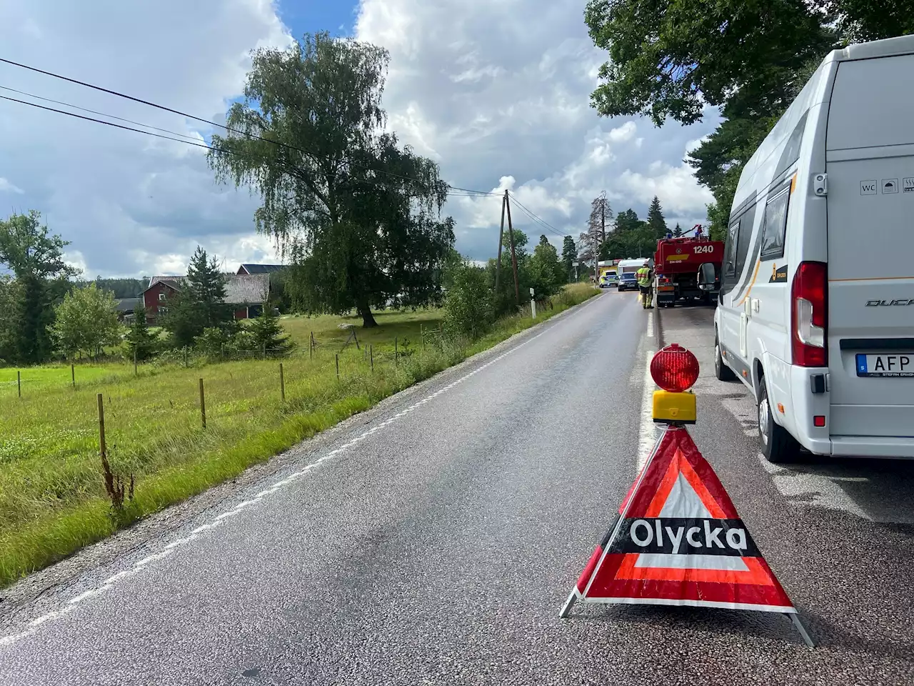 Man omkom efter olycka på väg 77