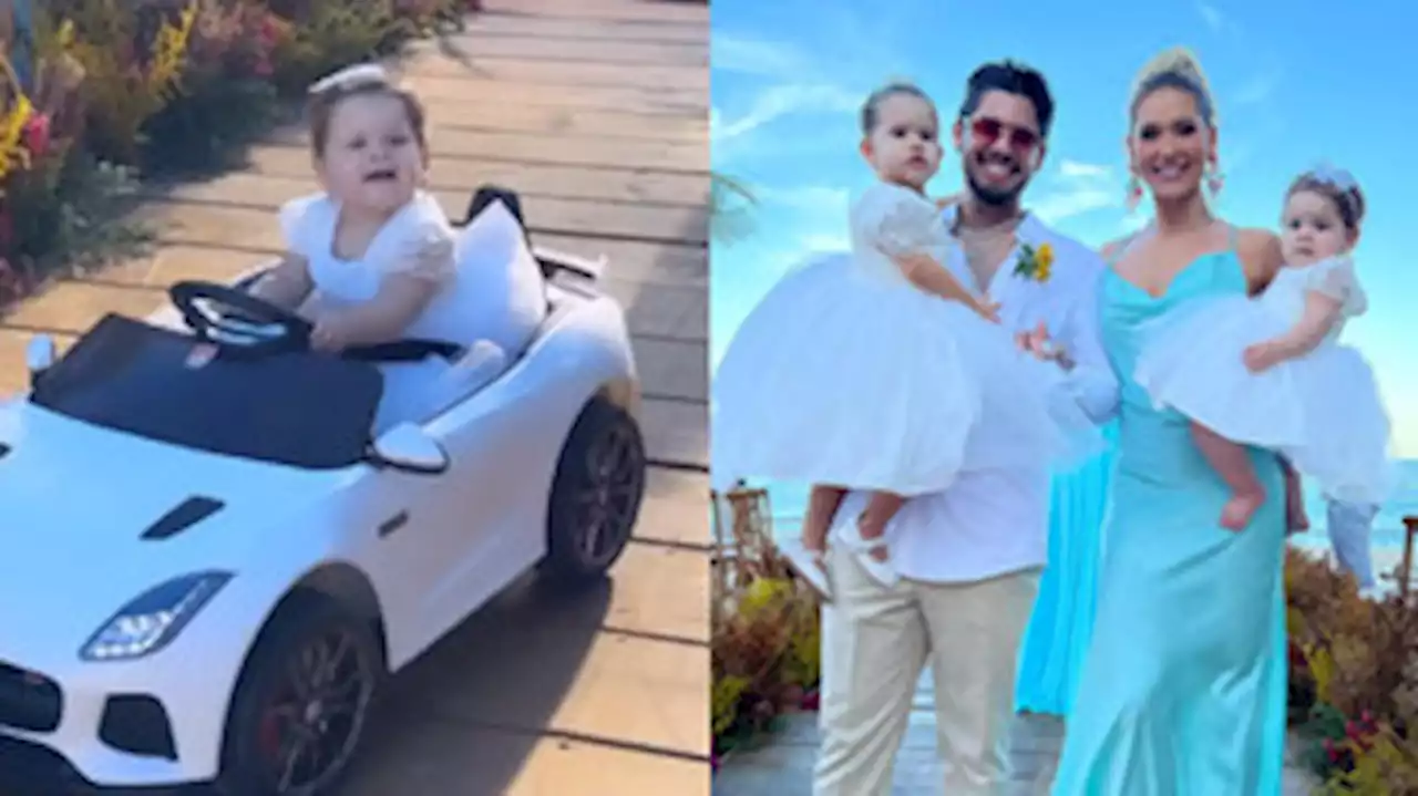 Filha de Virginia entra com 'carrinho de luxo' em casamento; assista