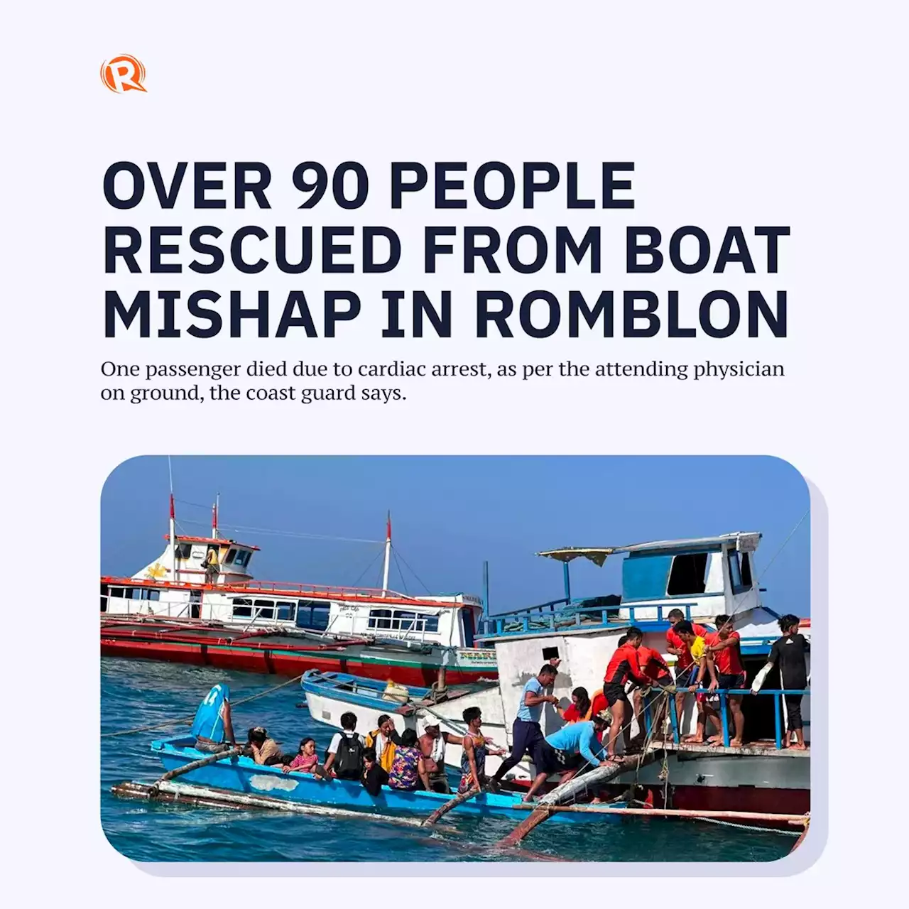 Over 90 people rescued from boat mishap in Romblon