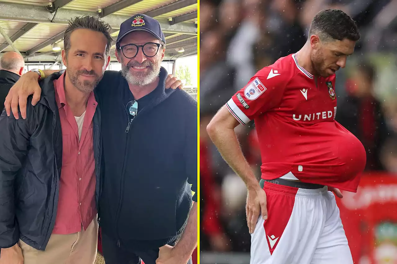 Hugh Jackman watches as Wrexham given rude awakening in League Two return