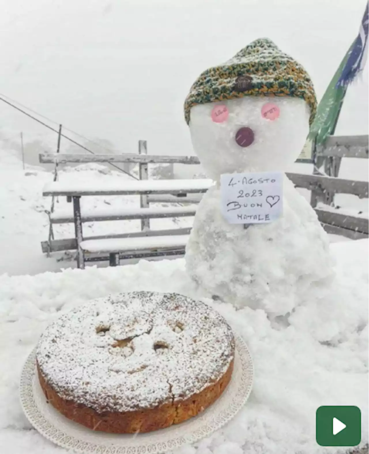 Neve sulla Marmolada, temperature sotto zero