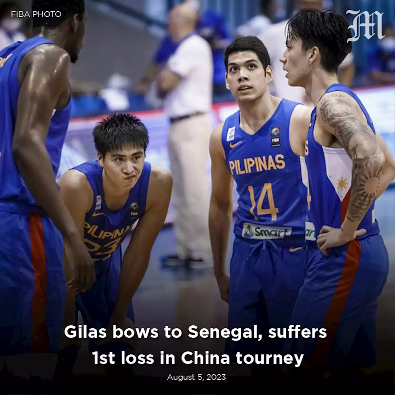 Gilas bows to Senegal, suffers 1st loss in China tourney