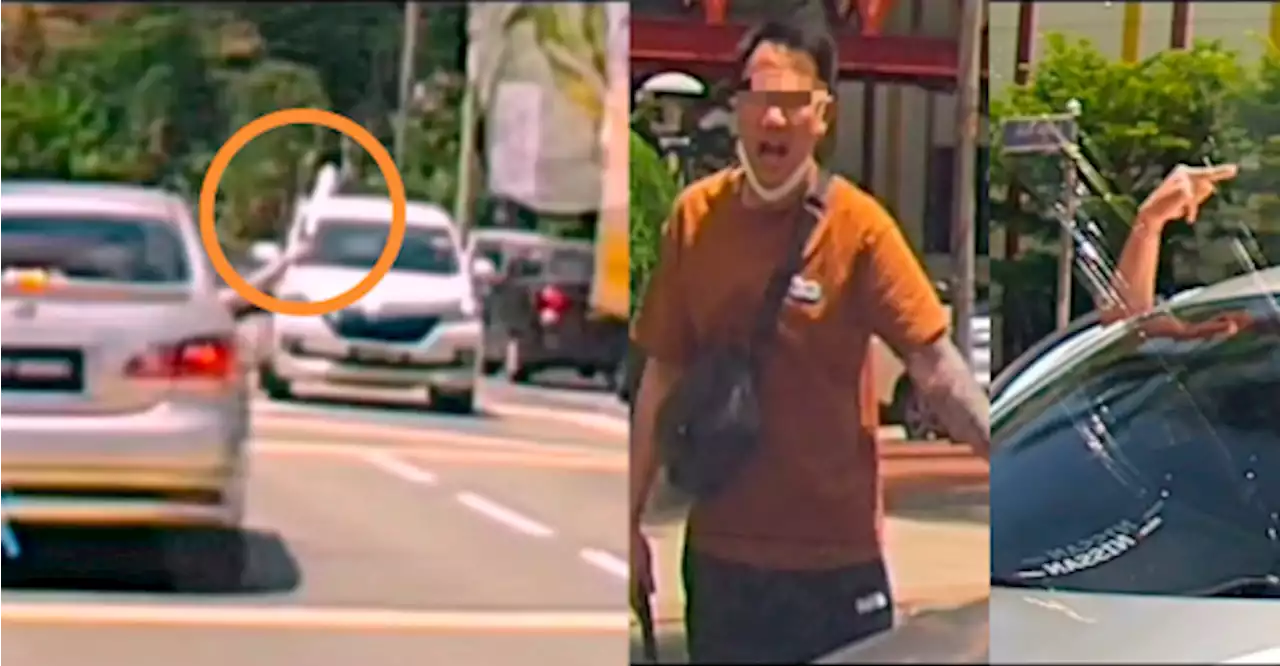 Man in Cheras raises middle finger, attempts to drive against traffic while carrying machete